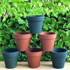 Poliwork Fulya20 Antrasit Saksı - 3,1 L