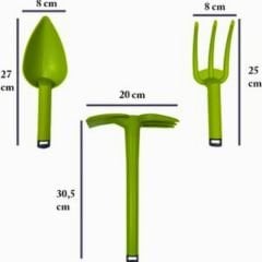 Poliwork Çalpa - Gardener Set Antrasit