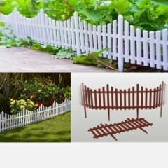 Poliwork Flora Bahçe Çiti 60cm 4'lü Set - 2.4mt