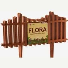 Poliwork Flora Bahçe Çiti 60cm 4'lü Set - 2.4mt