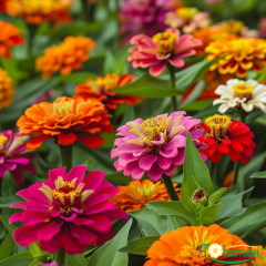 Zinnia Çiçeği Kirli Hanım 10,5 cm Saksıda
