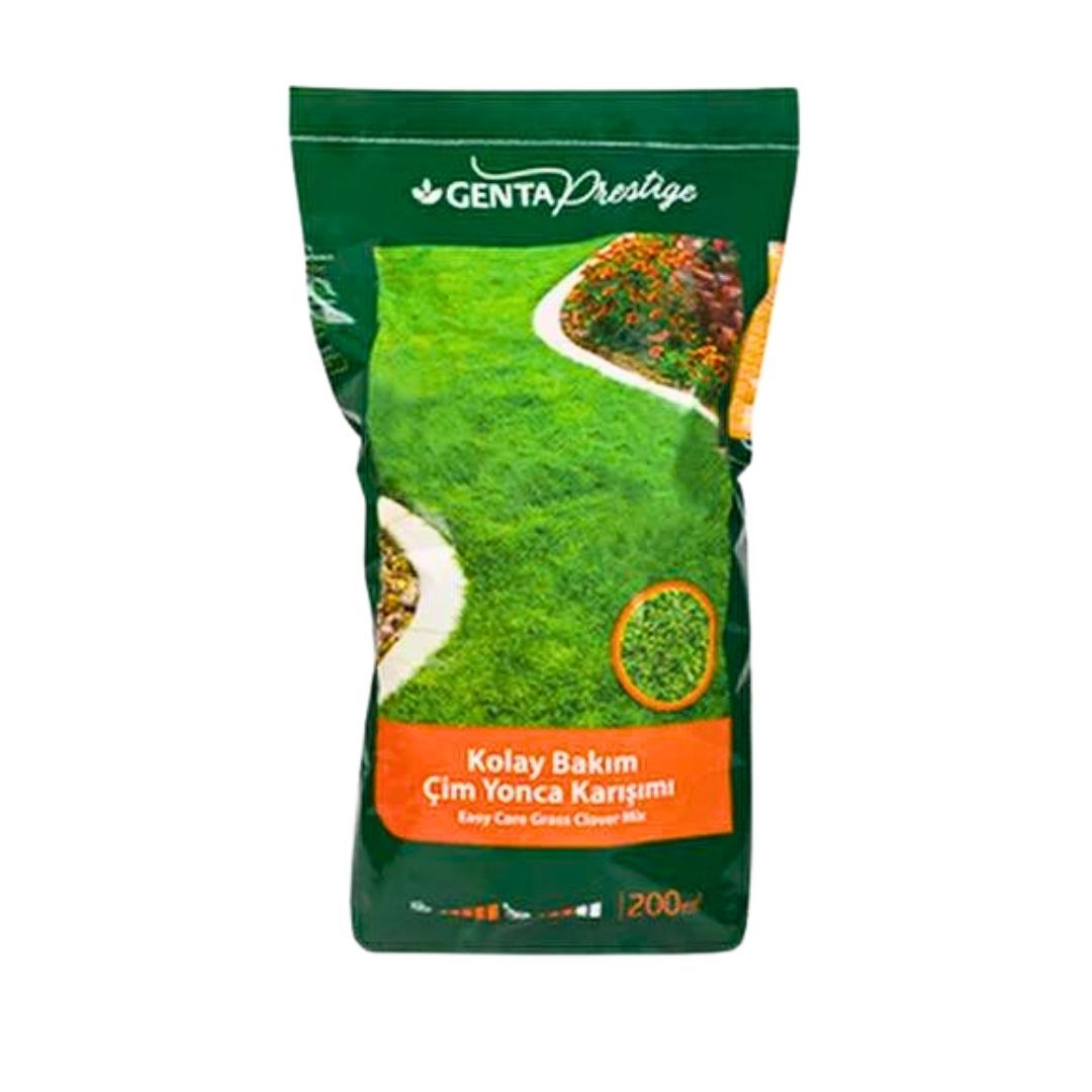 Genta Prestige Kolay Bakım Çim Yonca Karışımı - Easy Care Grass Clover Mix - 10 kg
