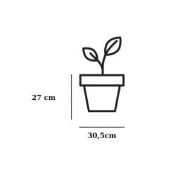 Poliwork Gardenya 30 Yosun Yeşili - 13 lt - Saksı Kılıfı