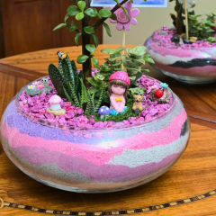 Dekoratif Renkli Granül Taş – Teraryum Dekor Kumu (1 Kg)