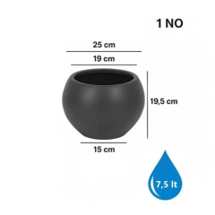 Serinova Küre Saksı No:1 İç Hazneli