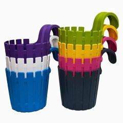 Poliwork Akasya Tekli Kolay Askı Antrasit Saksı - 1,50 L