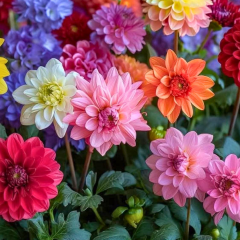 Unvin Melez Yıldızı - Bodur Dahlia Yıldız Çiçeği