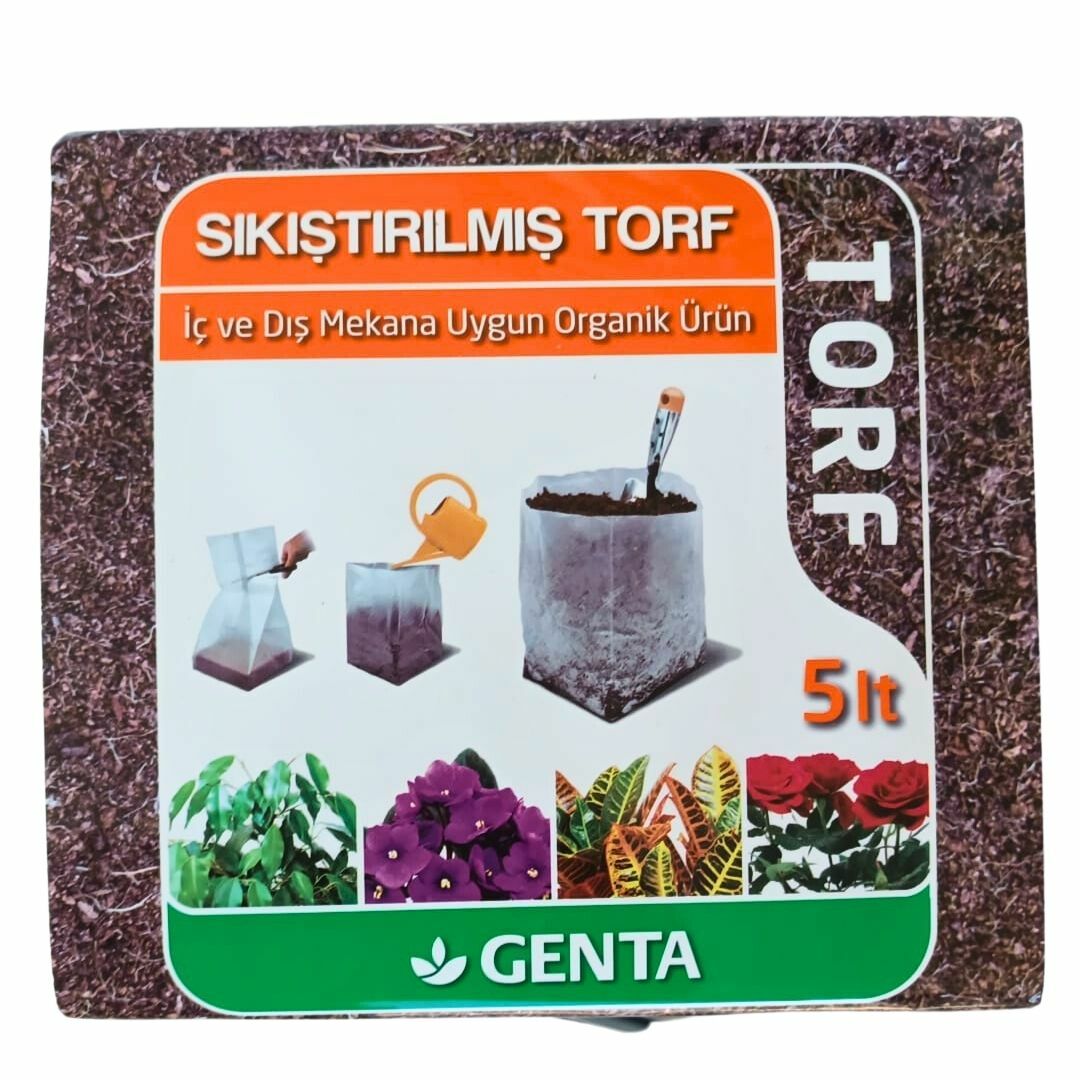 Genta Sıkıştırılmış Hindistan Cevizi Torfu  5 lt - Cocopit
