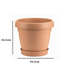 Poliwork Manolya17 Krem Saksı - 2,2 L