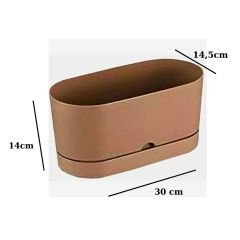 Poliwork Begonya Balkon30 Krem Saksı - 5,50 L