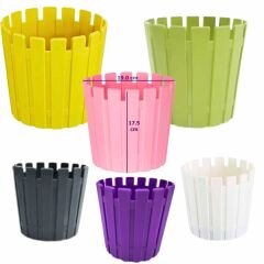 Poliwork Akasya Kaktüs 8,5 Pastel Mix Saksı - 0,42 L