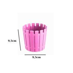 Poliwork Akasya Kaktüs 8,5 Pastel Mix Saksı - 0,42 L