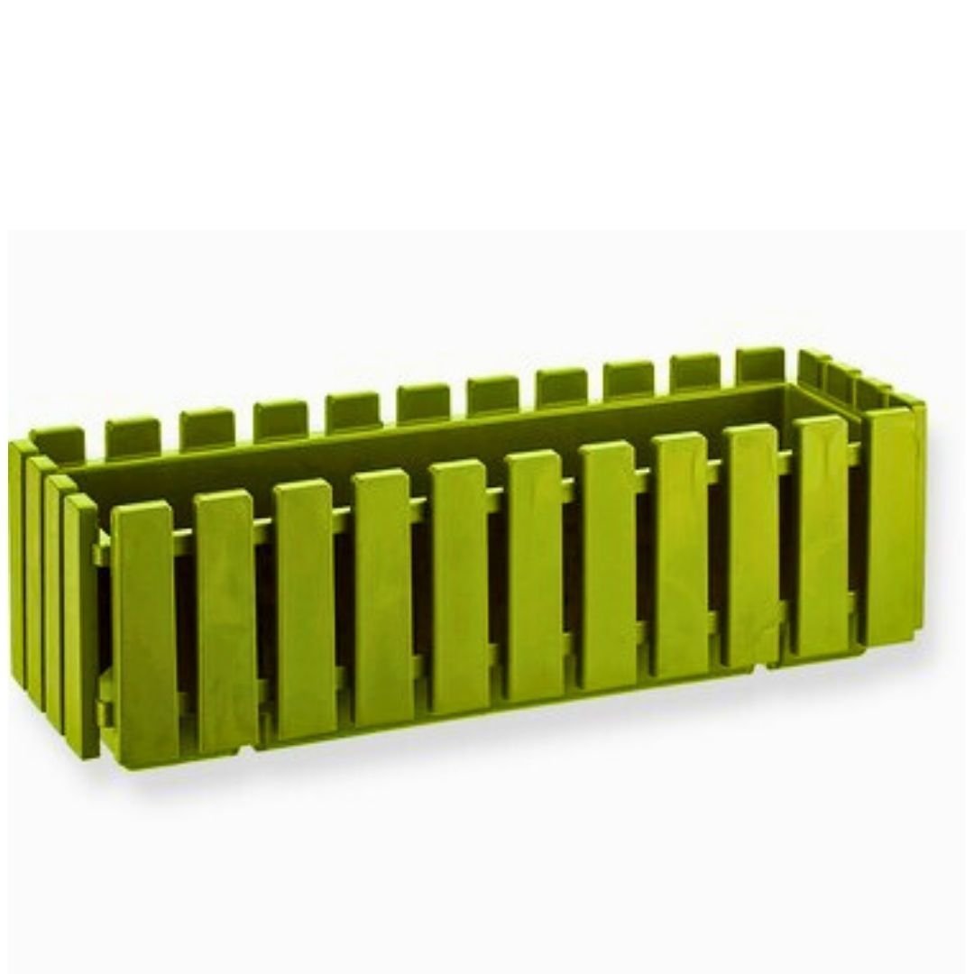 Poliwork Akasya Çit Balkon 60 Yosun Yeşili Saksı - 9 L